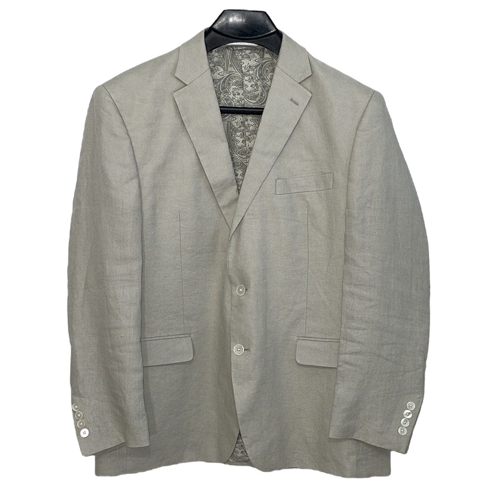 Lauren Ralph Lauren men’s Size 43R 100% linen light khaki‎ blazer. EUC